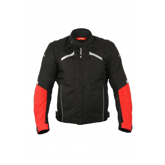 JAQUETA LS2 SERRA PRETO VERMELHO